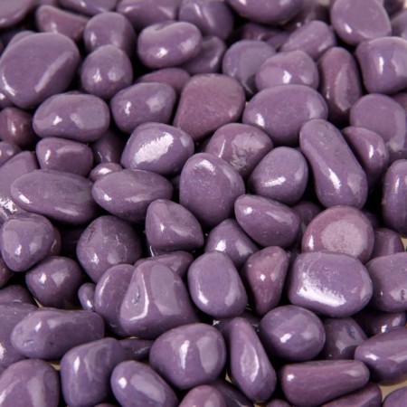 Soil for the aquarium "Galki color, lilac" 800g fry 8-12 mm