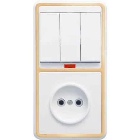 Block "Kuntsevo" 5842 BKVR-212 "Bella", 3 keys, socket, color gold