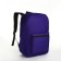 Youth backpack with lightning, external pocket, purple color