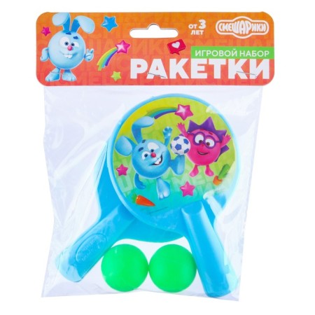 Game set, missiles 8 × 12 cm and two balls, smeshariki-2