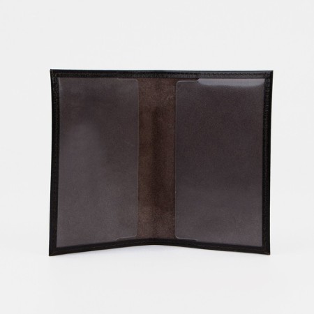 Passport cover, dark brown color-2