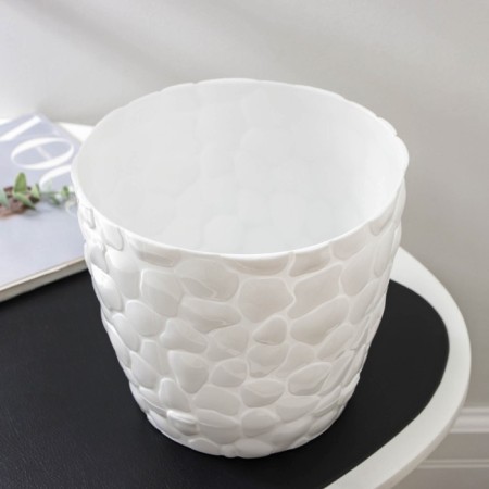 Pot with the pallet "Stones", 4.8 l, white color-1
