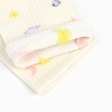 Women's socks, beige color/space, size 38-40-3