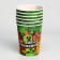 A set of paper dishes is disposable with birthday ”, pixels, 6 plates, 6 glasses, 6 caps