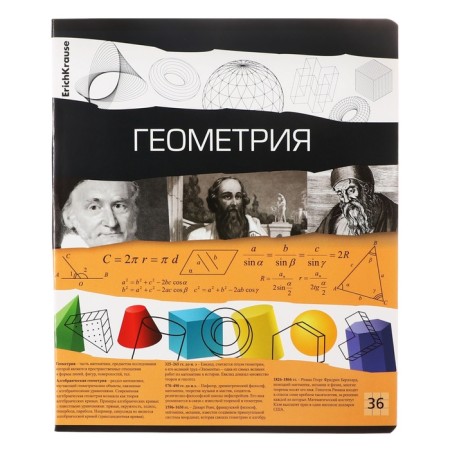 A set of subject notebooks 36 sheets, 12 pieces, Erichkrause "Timeline", coated cardboard, Blok OFSET 100%, information block-9