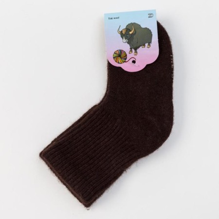 Nosk children from Mongolian wool, chocolate color, size 18-20 cm (5)-2