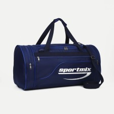 Sports bag, lightning department, 3 outer pockets, long belt, blue color