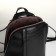 City backpack of artificial leather with lightning, black color