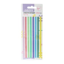 Bookmarks with an adhesive edge, 5 x 135 mm, 8 colors of 20 sheets, plastic, Devente Pastel, blister