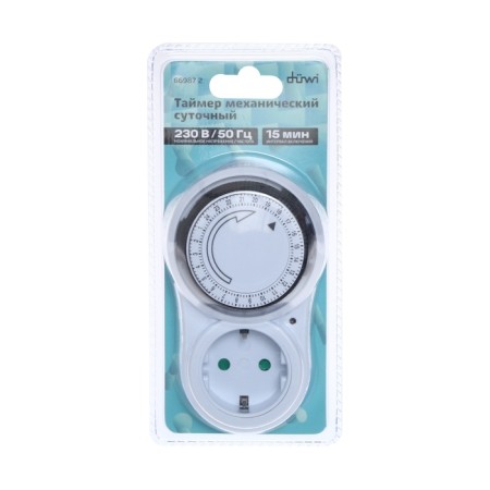 Rosetre Timer Rev, mechanical, 3680 watts, up to 96 st./Off. day, interval 15 minutes, white-7