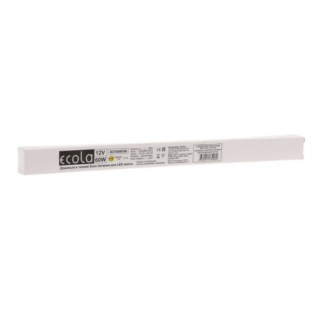 Narrow ECOLA power supply for 12 V LED tape, 60 W, IP20-1