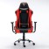 Playing armchair Brabix Hunter GM-130, two pillows, eco-leather, black/red