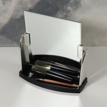 Desktop mirror, mirror surface 15 × 17.5 cm, silver color-4