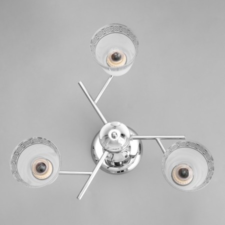 Lamp ceiling angel 52x52x27, 3x60W E27, chrome-3