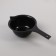 Board for staining, with an elongated handle, 300 ml, d = 12 cm, black color