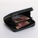 Women's wallet with lightning, green color