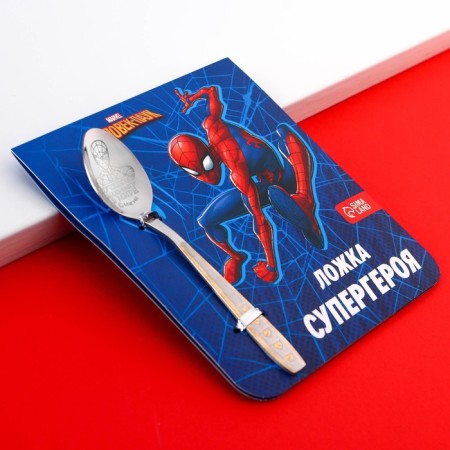 Baby spoon, 2.3 x 11 cm "superhero", Spider-Man-9