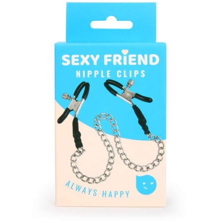 Sexy Friend nipples, with a chain, metal, 29 cm, purple-2