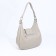Load bag with zipper, external pocket, long belt, gray-beige color