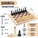 Chess Grandmaster, tournament 43 x 43 cm "Aivengo", King H-10.4 cm, pawns-5.1 cm