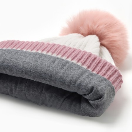 Children's hat Minaku, central pink, district 48-50-1