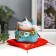 Souvenir Ceramics Pigger "Blue Cat Mani-Neko with bells" 11.5x11.5x9.5 cm