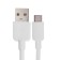 Defender USB08-01C, Type-C-USB, 1 A, 1 m, white cable