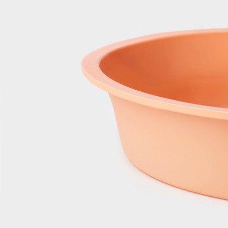 Baking uniform “Circle”, silicone, d = 22 (along the bottom d = 18 cm), h = 4.5 cm, orange color-2
