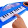 Musical piano "Funny melody", sound, light, blue color