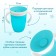 Drunker - children's training “360”, 240 ml., With handles, turquoise color