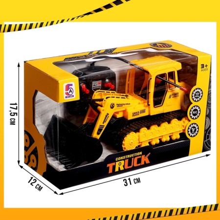 Radio -controlled "construction" tractor, works from batteries-8