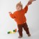 Jumper knitted baby i oranges, r.68-74, orange
