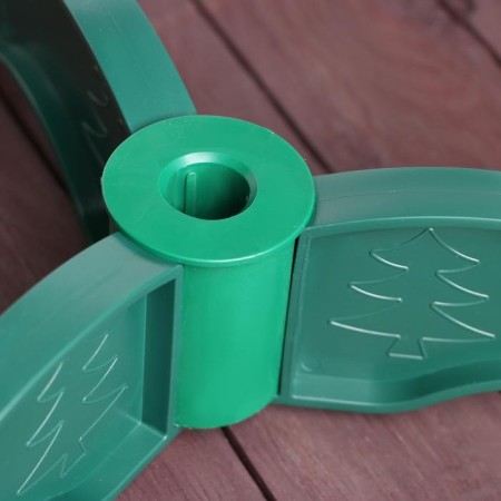 Stand for artificial Christmas tree (D = 2 cm), small, D = 50 cm, dark green color-1