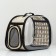 Bag - Animal carrying, folding, transparent, 42 x 32 x 28 cm, beige