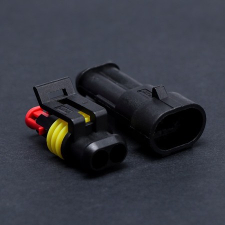 Car connector, hermetic plug-ninsendo DJ7021-1.5-11/21, 2 contacts, set 5 pcs-2