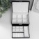 Casket to the leatherette for jewelry "Black matte" 9x23x17 cm