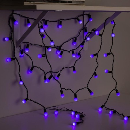 Garland “thread” 20 m with nozzles “balls 1.5 cm”, IP44, dark thread, 200 LED, purple purple, 8 modes, 220 V-2