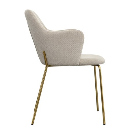 Dwight chair, 510 × 550 × 860 mm, textured Shenill, color light-3