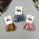 Hair gum "Sport" (set of 6 pcs) Assortment pattern, 4.5 cm, mix