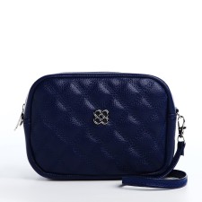 Bag Cross-Bodi with a zipper, blue color
