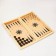 NARDS "Wolf", wooden board 50 x 50 cm, with a field for playing checkers