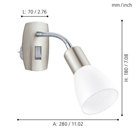 Bra Dakar 25W E14 Nickel, chrome-2