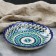 The plate of the Rishtan ceramics "Patterns", blue, deep, mix, 20 cm