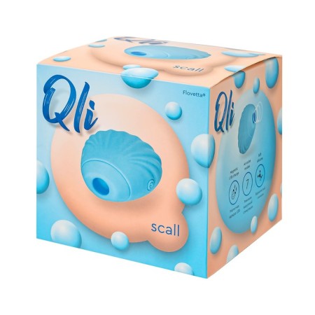 Vacuum-wave stimulator Qli by Flovetta Scall, 6 cm, silicone, blue color-8
