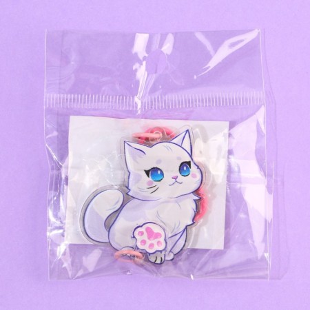 Key keychain children's "cat", 3.5 x 10 cm-5