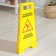 Sign "Wet floor", 61 × 30, plastic, yellow color