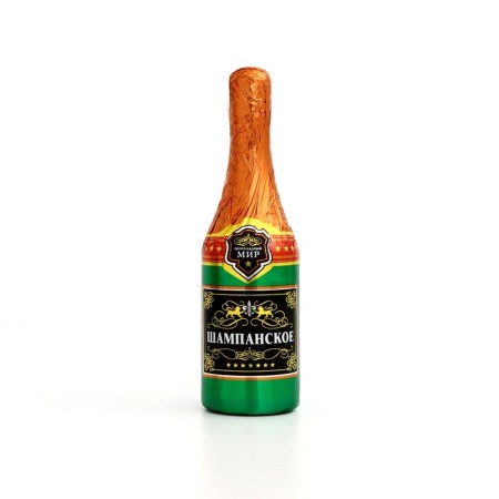 New Year. Chocolate figure "Champagne", mix, 40 g-3