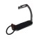 Metal stirrup with rubber inserts, chrome, set 2 pcs