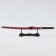 Souvenir weapon "Katana on the stand", Flower pattern on the scabbard, 89cm