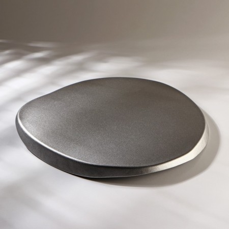Dish with a side Trend, D = 32 cm, the color is gray-2